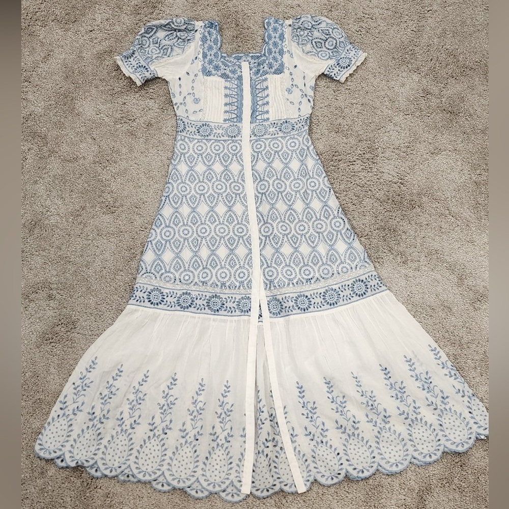 LoveShackFancy Helena embroidered dress
